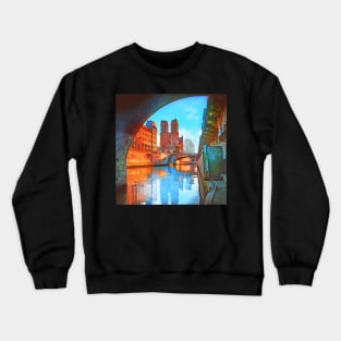 Paris France Watercolor Art Graphic Design, Home Decor & Gifts: face masks, Phone Cases, Apparel Crewneck Sweatshirt